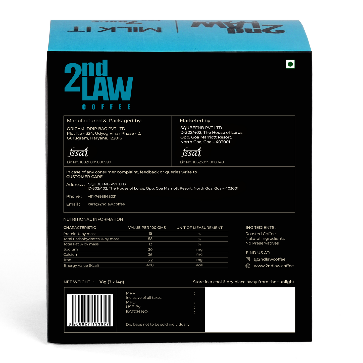 MILK IT - Cold Brew Bags